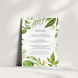 Cartão de Informações para Convidados de Prado Sel