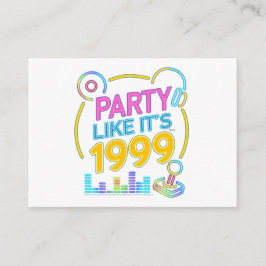 Cartão De Informações Party Like It’s 1999®™ – Neon Soundtrack 