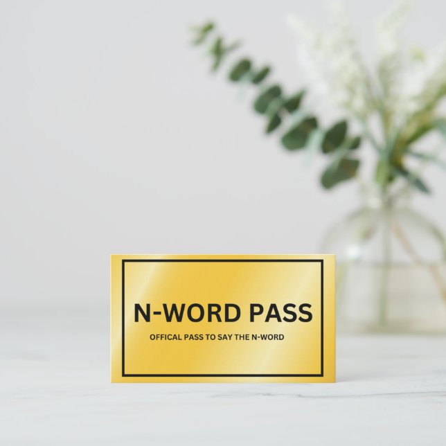 Cartão De Informações Pass N-Word (Em pé/Frente)