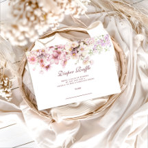 Pastel Blossom Baby Shower Diapper Raffle