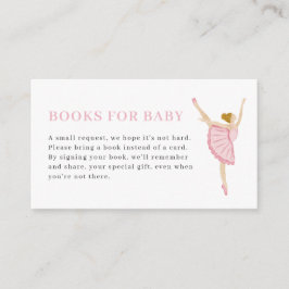 Cartão De Informações Pastel Pink Nutcracker Books for Baby Card