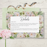Pastel Russo Hydrangea Floral Monograma Sage Verde