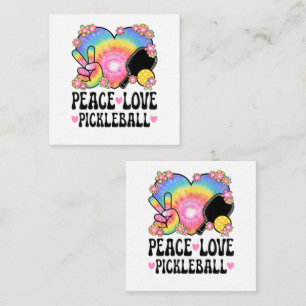 Cartão De Informações Paz Amor Pickleball