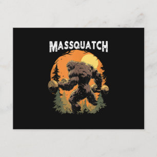 Cartão De Informações Pé Grande Massquatch Engraçado 