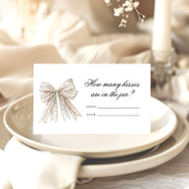 Cartão De Informações Pearls Arco Quantos Kisses Jogo de Brida