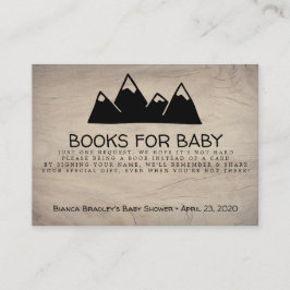 Cartão De Informações Pedido de Livro Aventura Espera Montanha