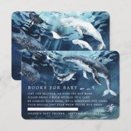 Cartão De Informações Pedido de Livro | Chás de Bebê no Fundo do Mar Oce