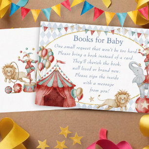 Cartão De Informações Pedido de Livro de Carnaval de Circo com Aquarela