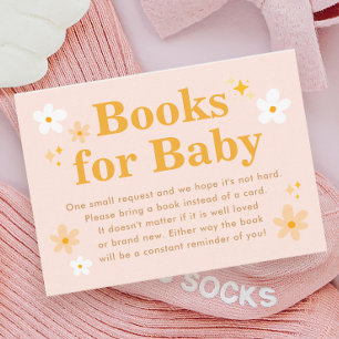 Cartão De Informações Pedido de Livro de Chás de fraldas de Bebê no Bloo