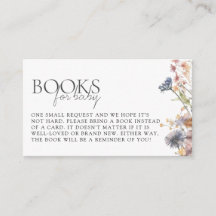 Pedido de Livro de Chás de fraldas de Flor Selvage