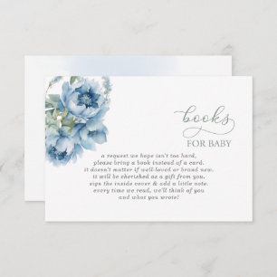 Cartão De Informações Pedido de Livro de Chás de fraldas do Bebê no Bloo