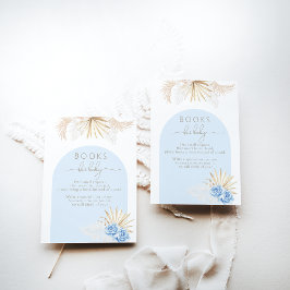 Cartão De Informações Pedido de Livro de Chás de fraldas do Urso Azul de