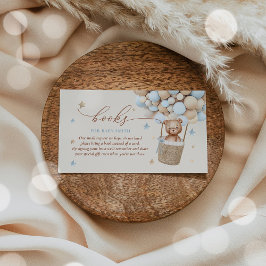 Cartão De Informações Pedido de Livro de Chás de fraldas do Urso de Tedd