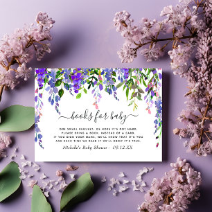 Cartão De Informações Pedido de Livro de Churrasco de Floral de Aquarela