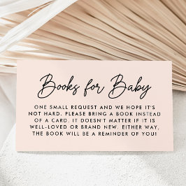 Cartão De Informações Pedido de Livro de Chuvinha de Bebê em Letra Negri