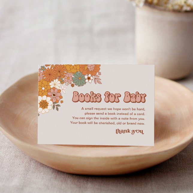 Cartão De Informações Pedido de Livro Groovy Baby (Criador carregado)