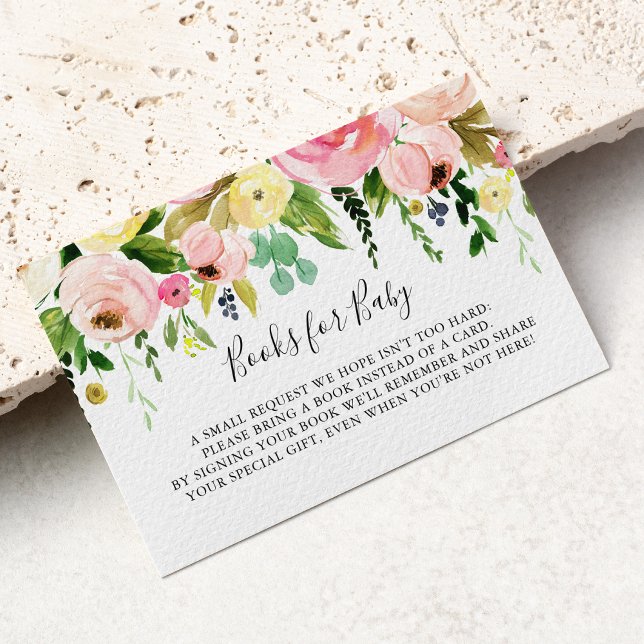 Cartão De Informações Pedido de Livro para Chás de Bebê de Outono Colori (Criador carregado)