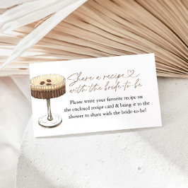 Cartão De Informações Pedido de Receita de Espresso Martini Love Is Brew
