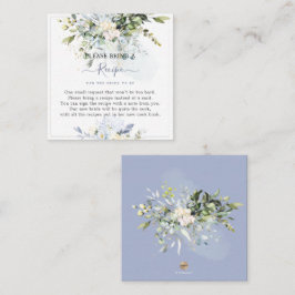 Cartão De Informações Pedido de Receita de Eucalipto H2 Azul