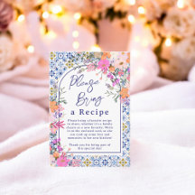 Pedido de Receita de Noiva de Azulejo Floral Medit