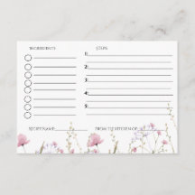 Pedido de receita para chá de noiva de flores silv