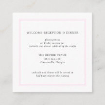 Peony Pink Modern Wedn Enclosure Card