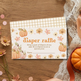 Cartão De Informações Pequena Babucha Floral de Outono Babá Ruffle