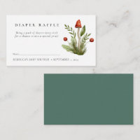 Pequena Fralda de cogumelo Vermelho Raffle