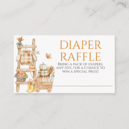 Cartão De Informações Pequena Fralda de Fazenda russa de abóbora