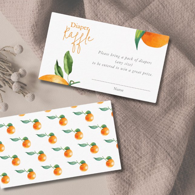 Cartão De Informações Pequena Fralda Moderna Raffle (Criador carregado)