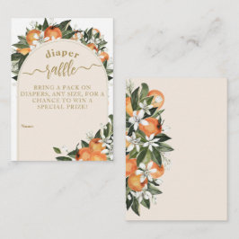 Cartão De Informações Pequena gema de fralda de laranja