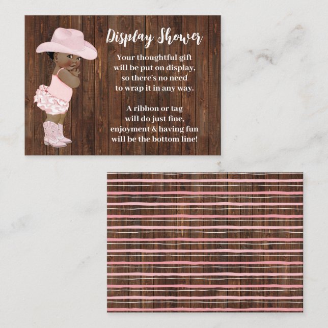 Cartão De Informações Pequena Vaca AA Sem Chá de fraldas De Embalagem (Frente/Verso)