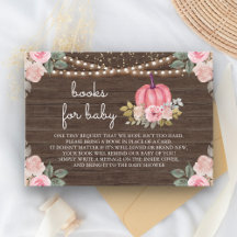 Pequeno Abóbora Rosa Dourado Floral Madeira Livro 