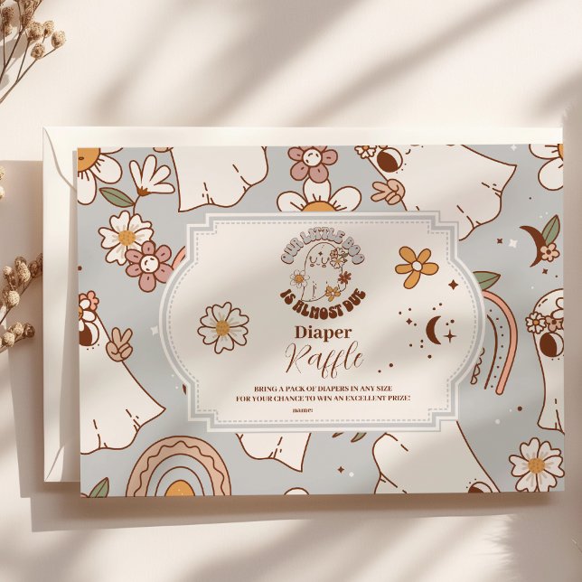 Cartão De Informações Pequeno Boo Bebê Raffle do Halloween (Criador carregado)