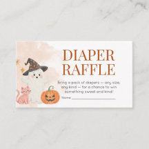Pequeno Boo Halloween Pumpkin Baby Fralda Raffle