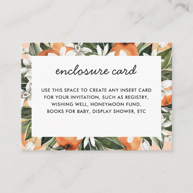 Cartão De Informações Pequeno Chá de fraldas Cutie (Frente)