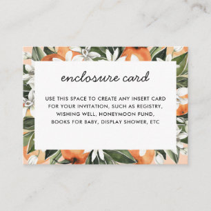 Cartão De Informações Pequeno Chá de fraldas Cutie