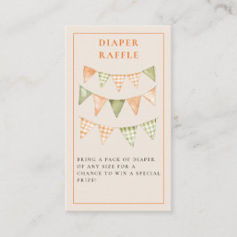 Cartão De Informações Pequeno Chá de fraldas de laranja de Citrus