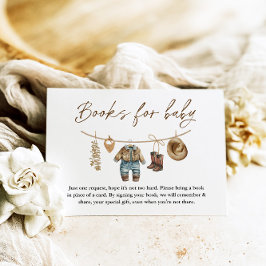 Cartão De Informações Pequeno Cowboy, Livros de Rodeio Oeste Selvagem pa