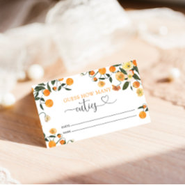 Cartão De Informações Pequeno Cutie Botânico Adivinha Quantas Cuecas Enc