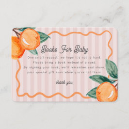 Cartão De Informações Pequeno Cutil Pink Pastel Citrus Livros para Bebê