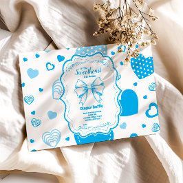 Cartão De Informações Pequeno Doce, Namorados Azul, Raffle