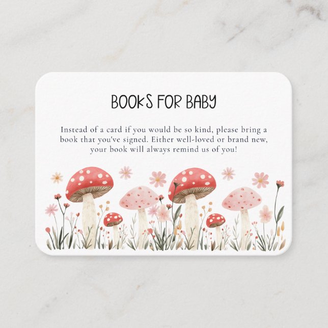 Cartão De Informações Pequeno invólucro de Chá de fraldas de flor selvag (Frente)