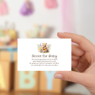 Cartão De Informações Pequeno Mel a Caminho Livros para Bebê Insert