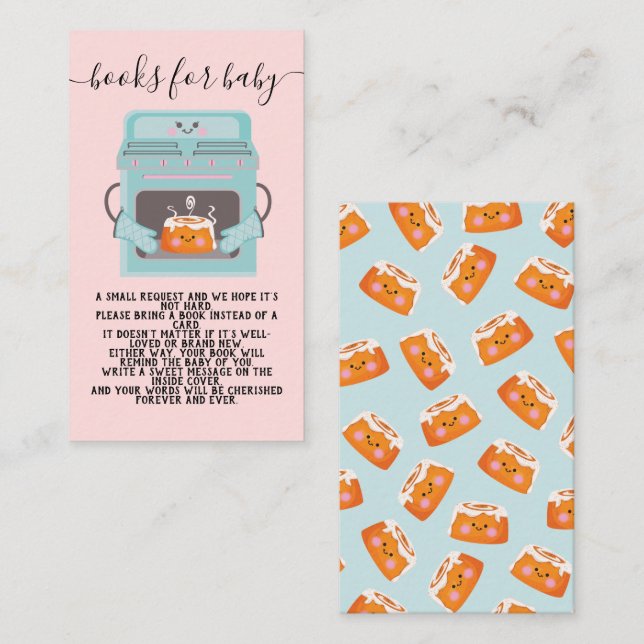 Cartão De Informações Pequeno pão no forno Livros para bebê (Frente/Verso)