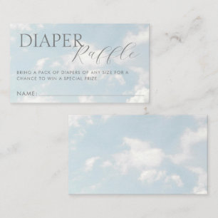 Cartão De Informações Pequeno pedaço do Sonho do Chá de fraldas do Céu