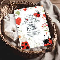 Pequeno Primavera de Chá de fraldas Ladybug Raffle