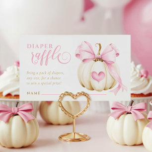 Cartão De Informações Pequeno Pumpkin está no caminho da Fralda do cartã