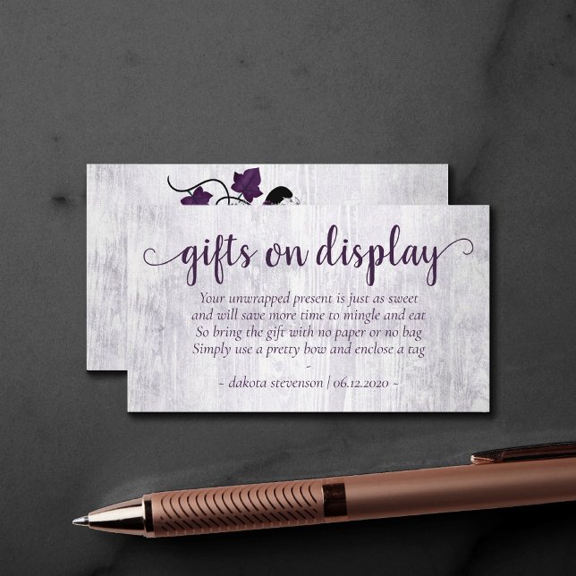 Cartão De Informações Pequeno Pumpkin | Poema de Exibição de Presente Fl (Criador carregado)