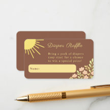 Pequeno Raio de Sol Boho Sorteio de Fraldas